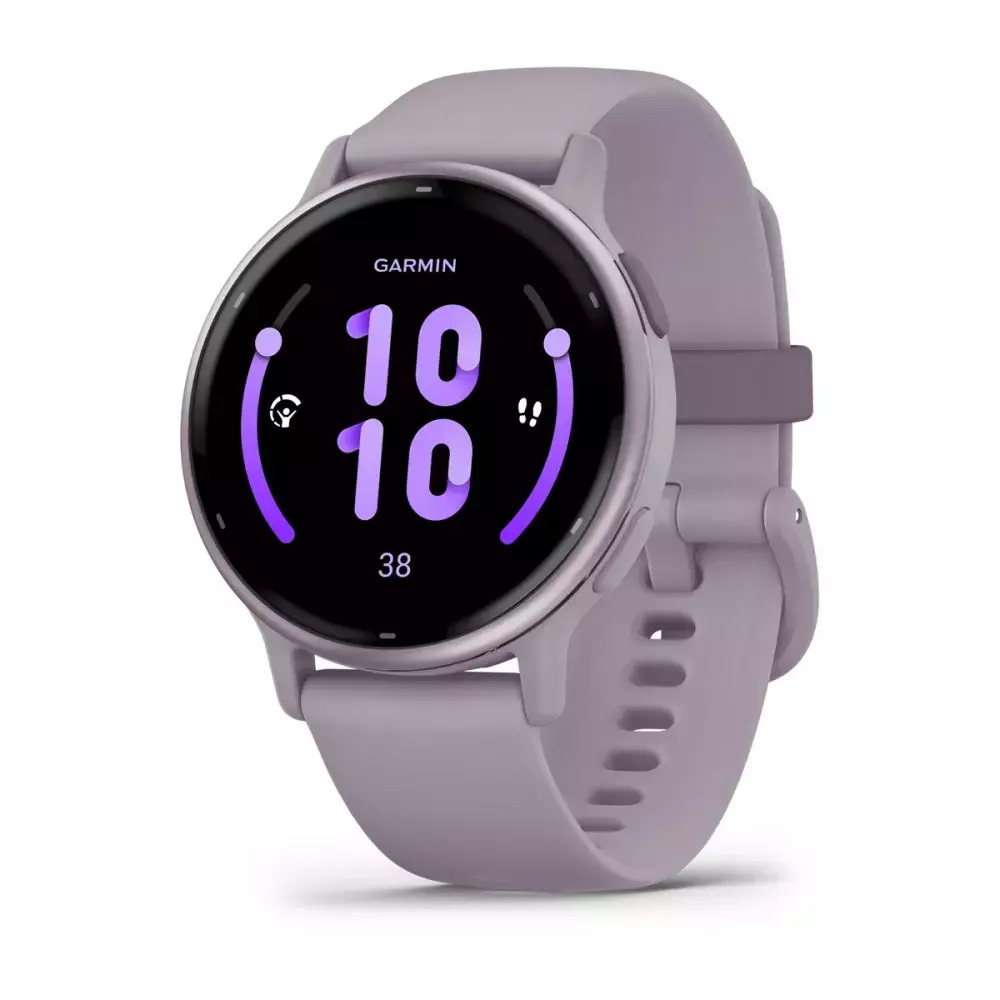 Garmin Vivoactive 5 Aluminium 42mm Αδιάβροχο Smartwatch με Παλμογράφο (Orchid)