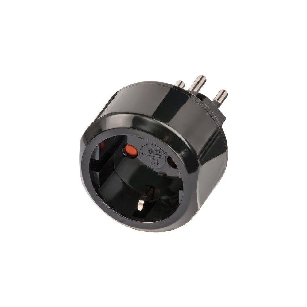 Brennenstuhl Travel Adapter, Αντάπτορας Ταξιδίου από Schuko σε CH / Swiss για Ελληνική Συσκευή σε Ελβετική Πρίζα με Ασφάλεια 10A 