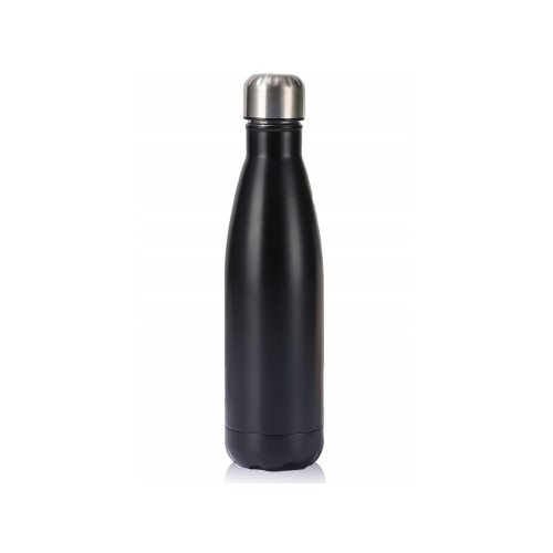 AJ Stainless Steel Water Bottle Double Walled & BPA Free, Θερμός Ανοξείδωτο, 750ml, Black 
