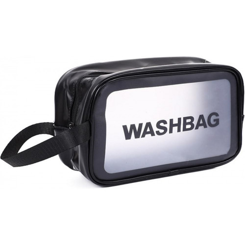 AJ Cosmetics & Accessories Travel Bag, Νεσεσέρ Ταξιδίου, Black/Clear 