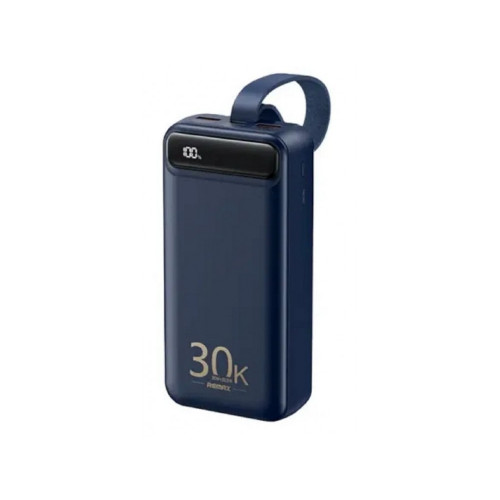 Remax Bole 30000 PD 22.5W USB-C Power Bank με LCD Screen 30.000mAh Power Delivery & QC3.0, Blue 