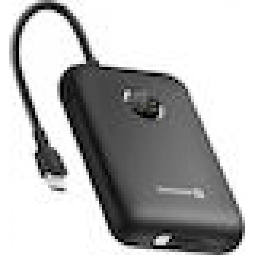 Swissten Voltbox 20000 USB-C PD 35W Power Bank 20.000mAh με 2 Built-in Καλώδια (Type-C / Lightning) & LED Οθόνη, Black