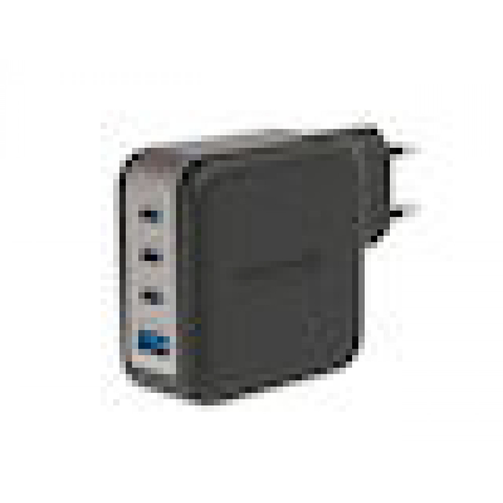 Swissten GaN Charger, Φορτιστής πρίζας 4-θυρών 100W Type-C με PD / PPS, Black 