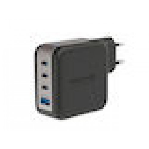 Swissten GaN Charger, Φορτιστής πρίζας 4-θυρών 100W Type-C με PD / PPS, Black 
