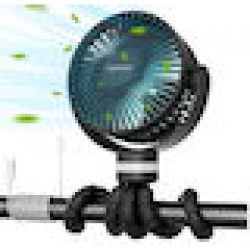 Momcozy Portable Stroller Fan, Φορητός Ανεμιστήρας Καροτσιού με 4 Ταχύτητες, LED, Εύκαμπτη Λαβή & Μπαταρίας 27 Ώρες, Black 