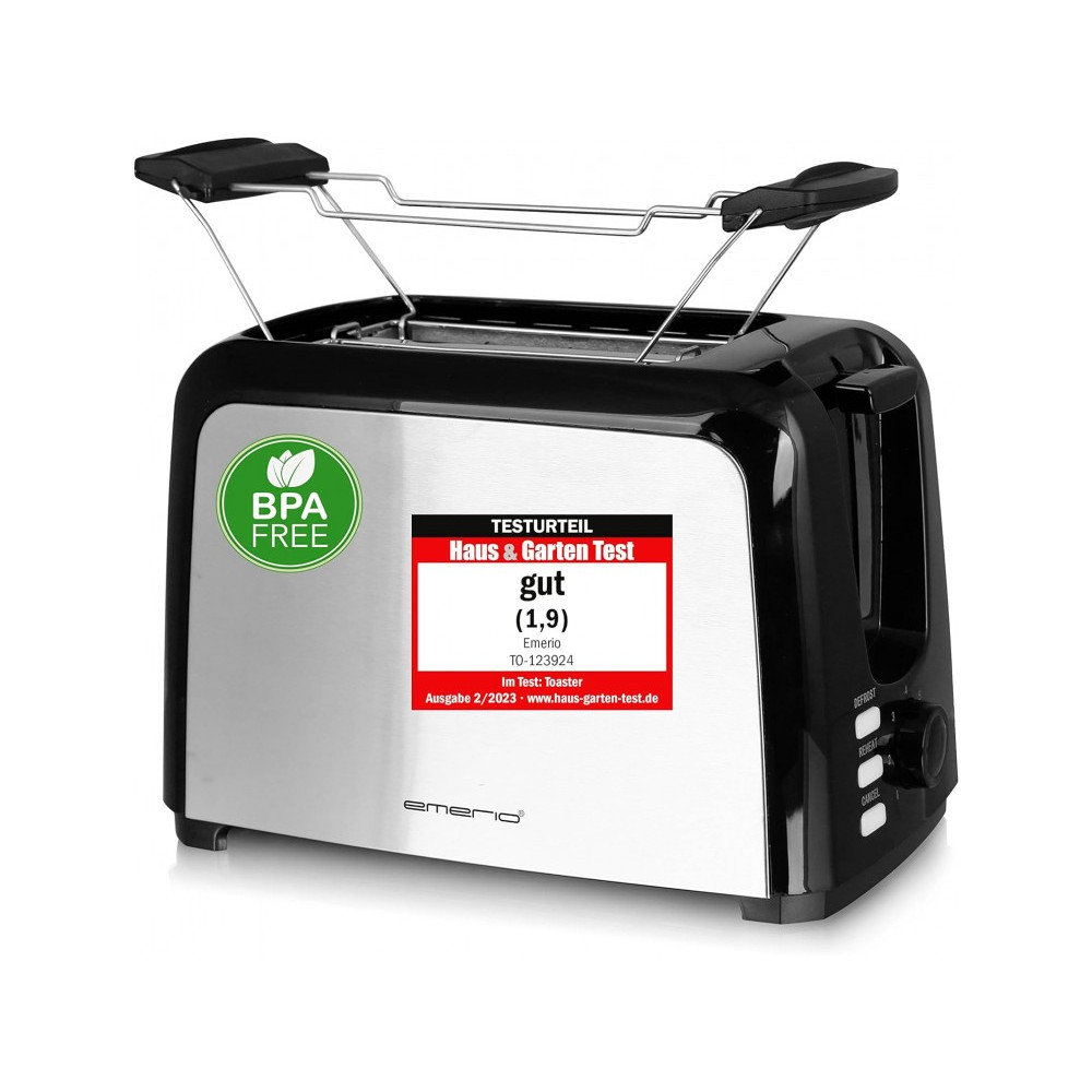 Emerio Φρυγανιέρα 2 Θέσεων 750W Inox
