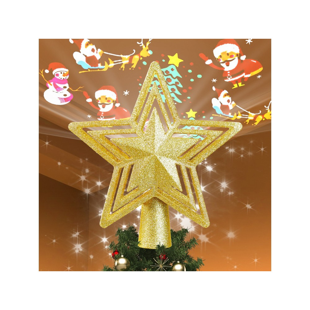 TaoTronics TT-CL041 Christmas Tree Topper Projector, Χριστουγεννιάτικο Αστέρι & RGB Προτζέκτορας Οροφής Santa Claus 