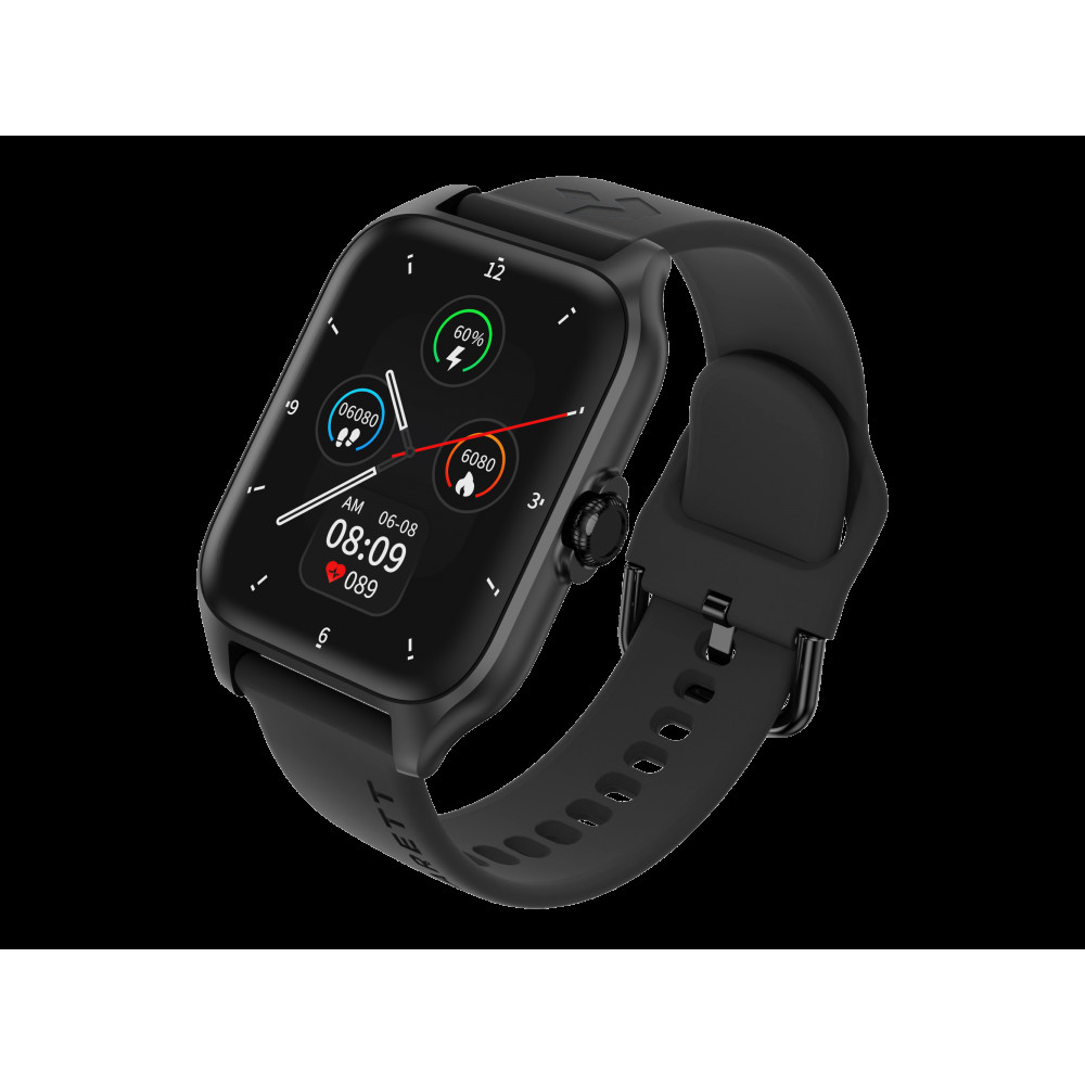 Garett GRC Activity 2 Smartwatch με AMOLED Display, Voice Assistant, Smart App, Παλμογράφο & Μπαταρία έως 7 Ημέρες, Black Matt 