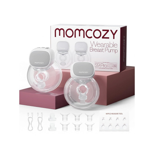 Momcozy S9 Pro Breast Pump Hands Free, Ηλεκτρικό Διπλό Θήλαστρο με 2 Λειτουργίες & 9 Επίπεδα Έντασης, Gray
