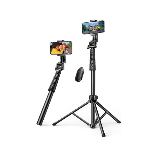 Ugreen Bluetooth Selfie Stick & Τρίποδο με Remote, 170cm Επεκτεινόμενο Wireless Handheld Tripod για Smartphone έως 7.2 