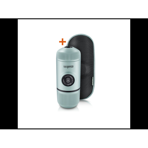 Wacaco Nanopresso GR Φορητή Μηχανή Espresso Για Αλεσμένο Καφέ, με Προστατευτική Θήκη, Elements Arctic Blue 