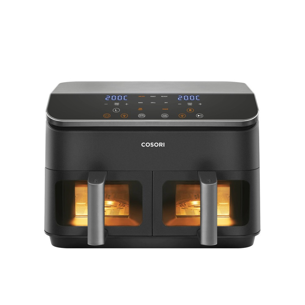 Cosori Dual Basket 8.5 Chef Edition Air Fryer με Διπλό Αποσπώμενο Κάδο 8.5lt Μαύρο