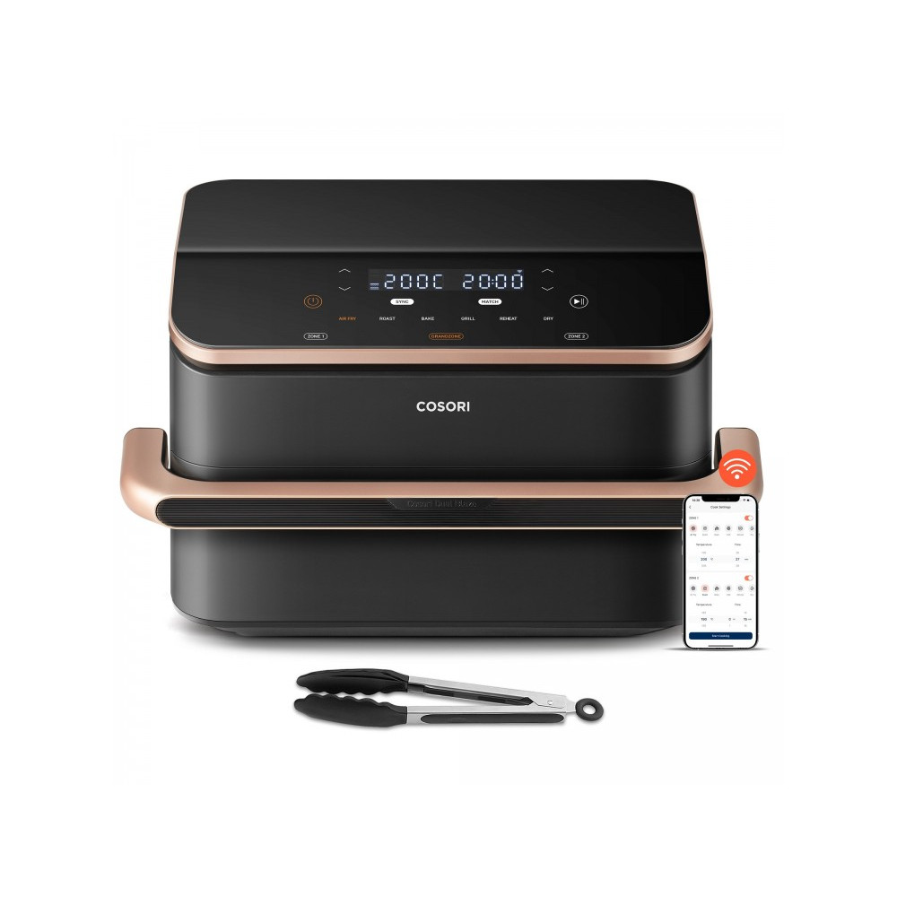 Cosori Dual Blaze TwinFry Air Fryer με Wi-Fi & Διπλό Αποσπώμενο Κάδο 10lt Μαύρο