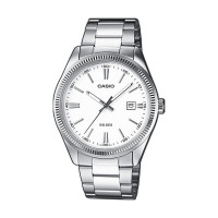 Casio Stainless Steel Ανδρικό Ρολόι 38.5mm Μπαταρίας με Ασημί Μεταλλικό Μπρασελέ MTP-1302PD-7A1VEF