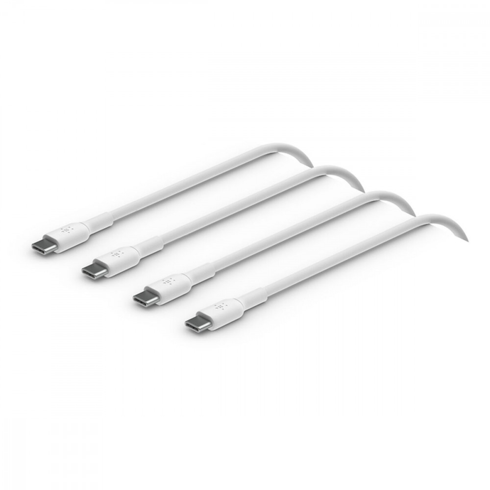 Καλώδιο USB-C Belkin CAB003BT1MWH2PK Λευκό 1 m (x2)