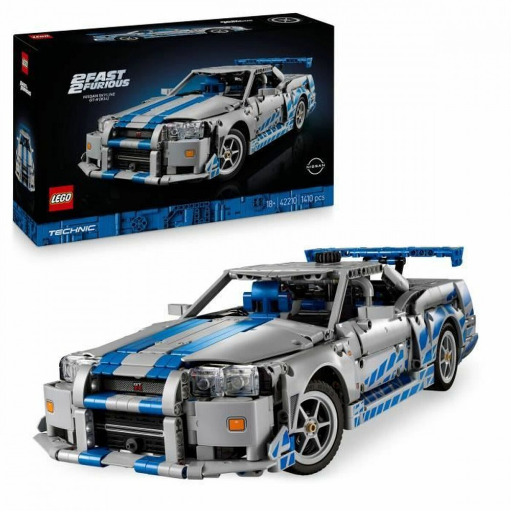 Lego Technic 2 Fast 2 Furious Nissan Skyline GT-R (R34) Car για 18+ Ετών 1.410τμχ 42210