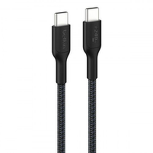 Belkin Braided USB 2.0 Cable USB-C male - USB-C 240W Μαύρο 1m CAB025HQ1MBK