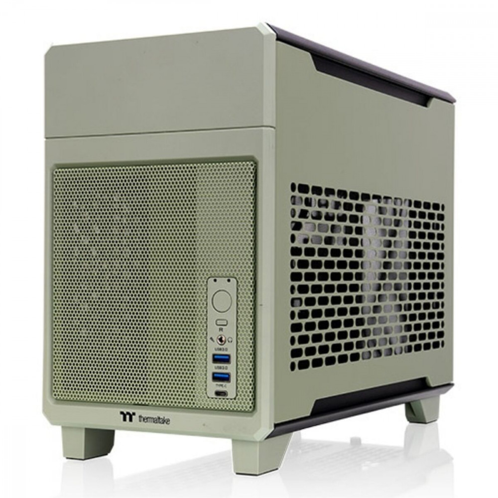 Κουτί Μέσος Πύργος ATX THERMALTAKE TR100 Mini Tower Verde Πράσινο 