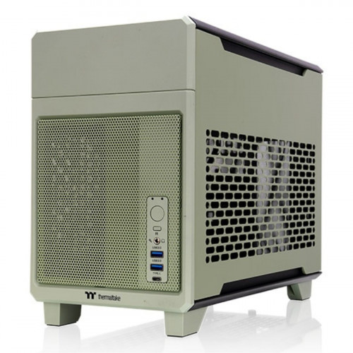 Κουτί Μέσος Πύργος ATX THERMALTAKE TR100 Mini Tower Verde Πράσινο 