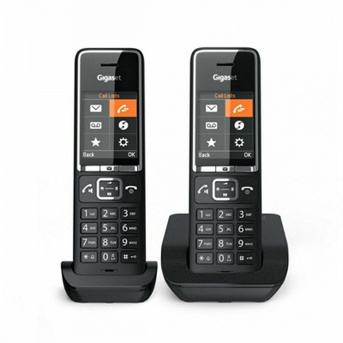 Gigaset Comfort 550 Ασύρματο Τηλέφωνο Duo με Ελληνικό Μενού Μαύρο