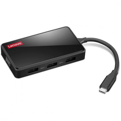 Lenovo GX91M73945 laptop dock/port replicator Wired USB 3.2 Gen 1 (3.1 Gen 1) Type-C Black