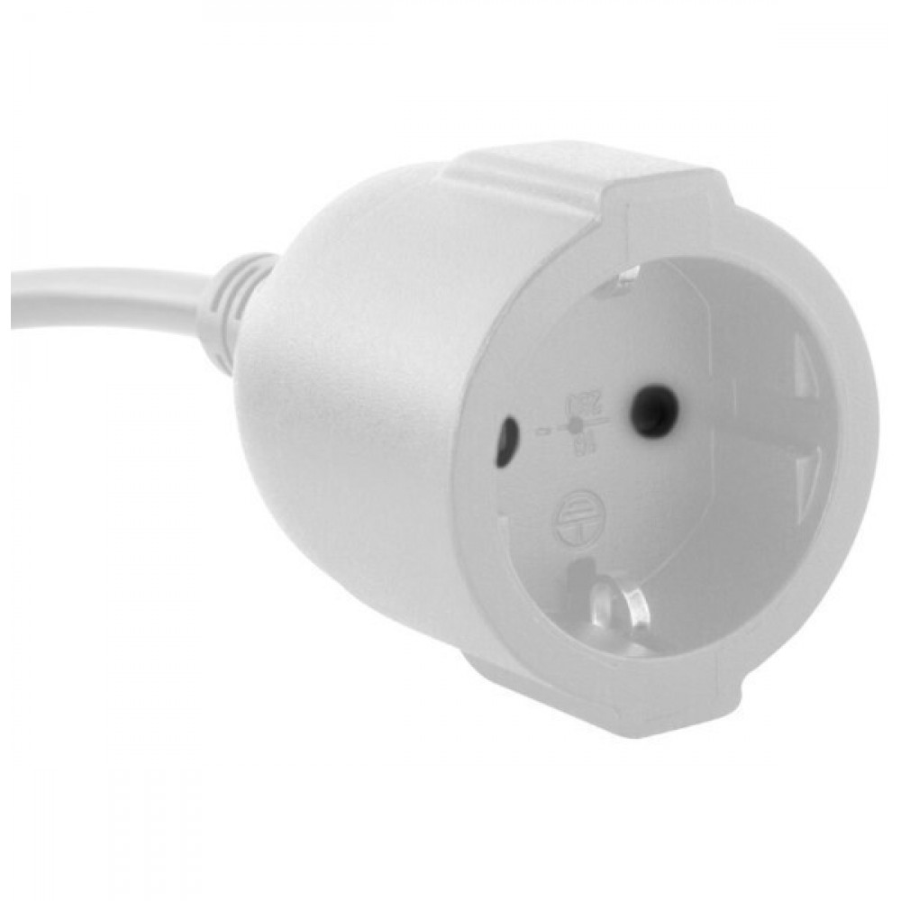 REV Schutzkontaktverlängerungs- Kabel 3m mit USB,white 0016700114