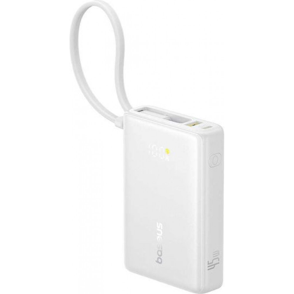 Baseus PicoGo Digital Display Power Bank 10000mAh 45W Weiß