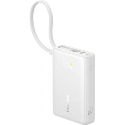 Baseus PicoGo Digital Display Power Bank 10000mAh 45W Weiß