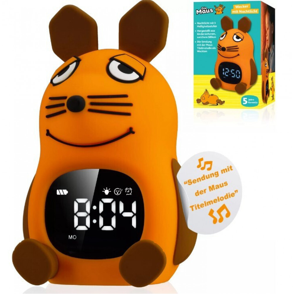 DieMaus Alarm Clock for Kids with Night light
