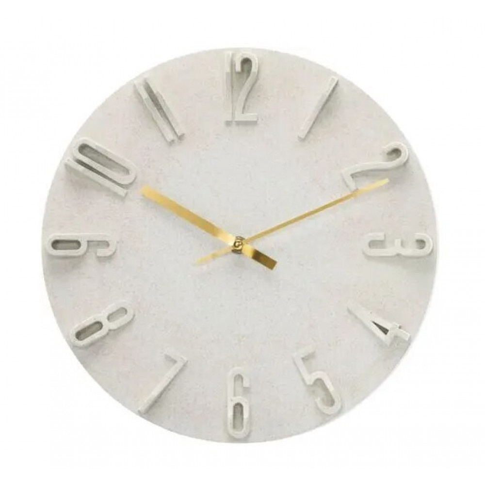 Hama Wanduhr Korfu beige  30cm 3D Ziffern        185880