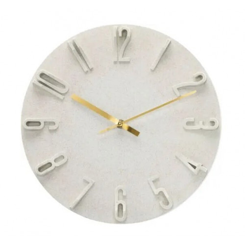 Hama Wanduhr Korfu beige  30cm 3D Ziffern        185880