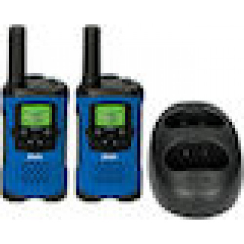 Alecto Walkie Talkie 2er Set 7 km Reichweite, Blau/Schwarz