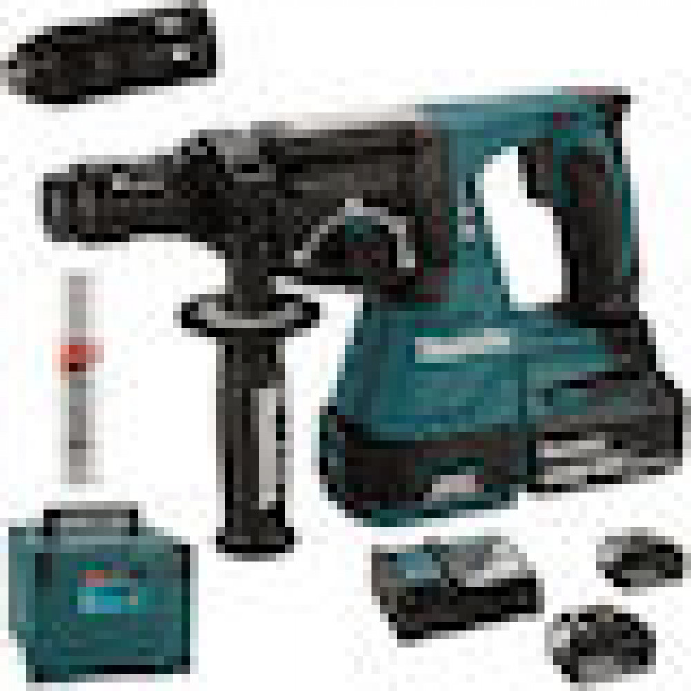 Makita Κρουστικό Σκαπτικό Πιστολέτο Μπαταρίας Brushless 18V 3x5Ah με Υποδοχή SDS Plus / Ταχείας