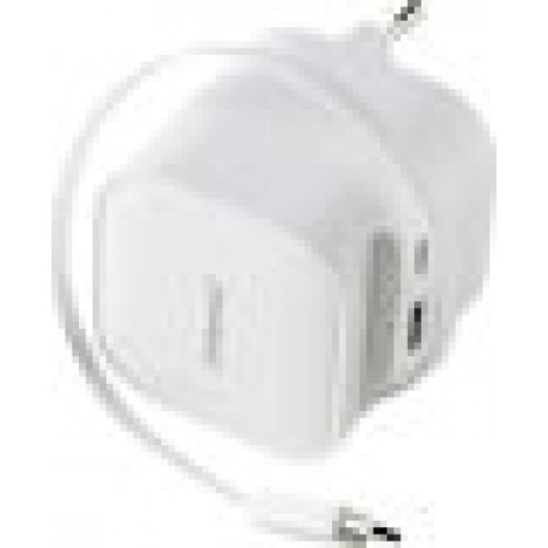 Intenso Power Adapt. W65ACIC 65W 2xUSB-C/USB-A ausziehb.Kab. white