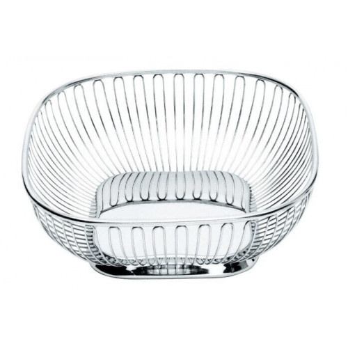 Alessi 845 Square Wire Basket Stainless Steel