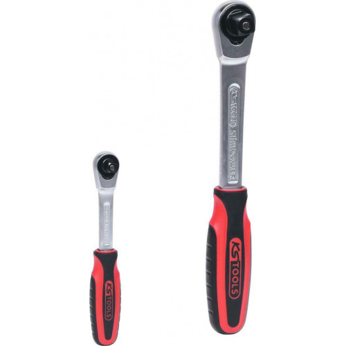 KS Tools SlimPOWER Reversible Ratchetn Set, 2-pcs 1/4 + 1/2