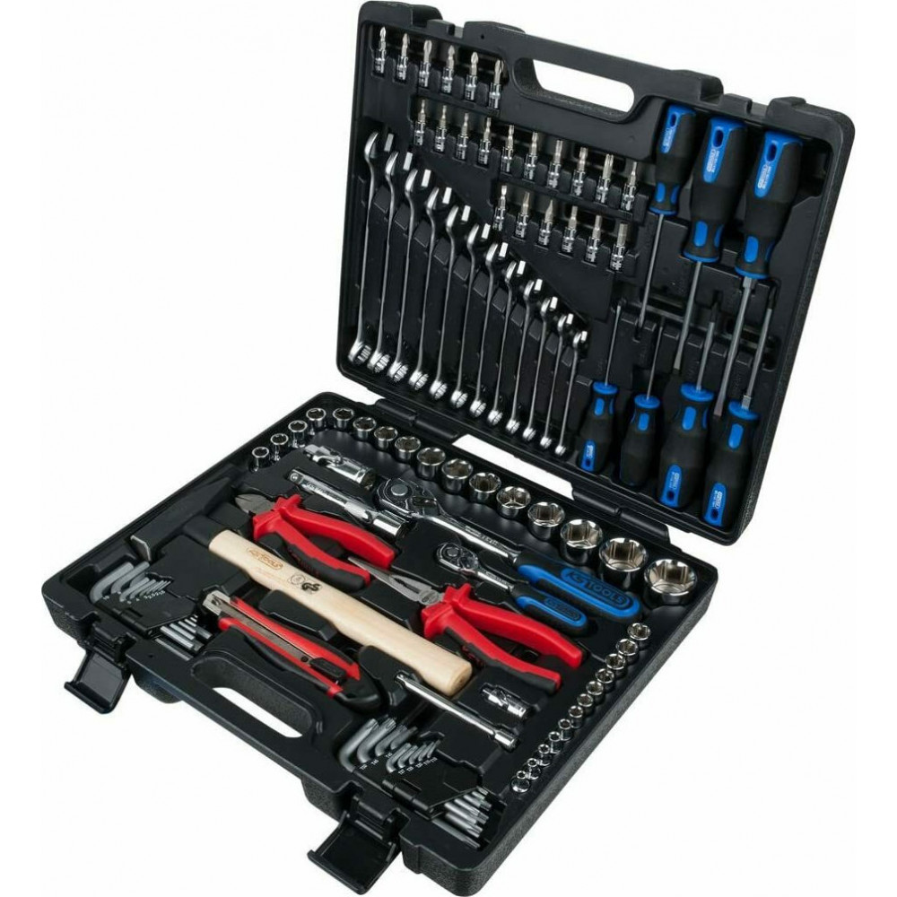 KS Tools 1/4 +1/2 CHROMEplus Universal Tool Set  99 pcs