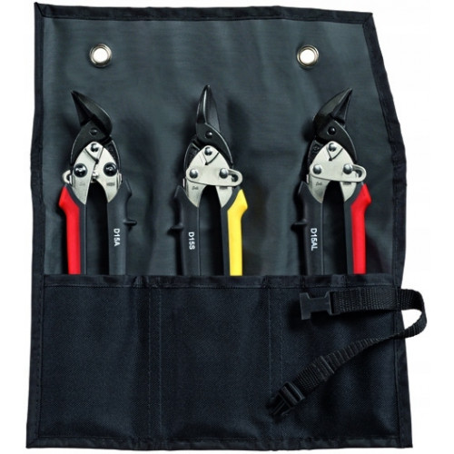 BESSEY Set of shape and straight cutting snips in bag   DSET15