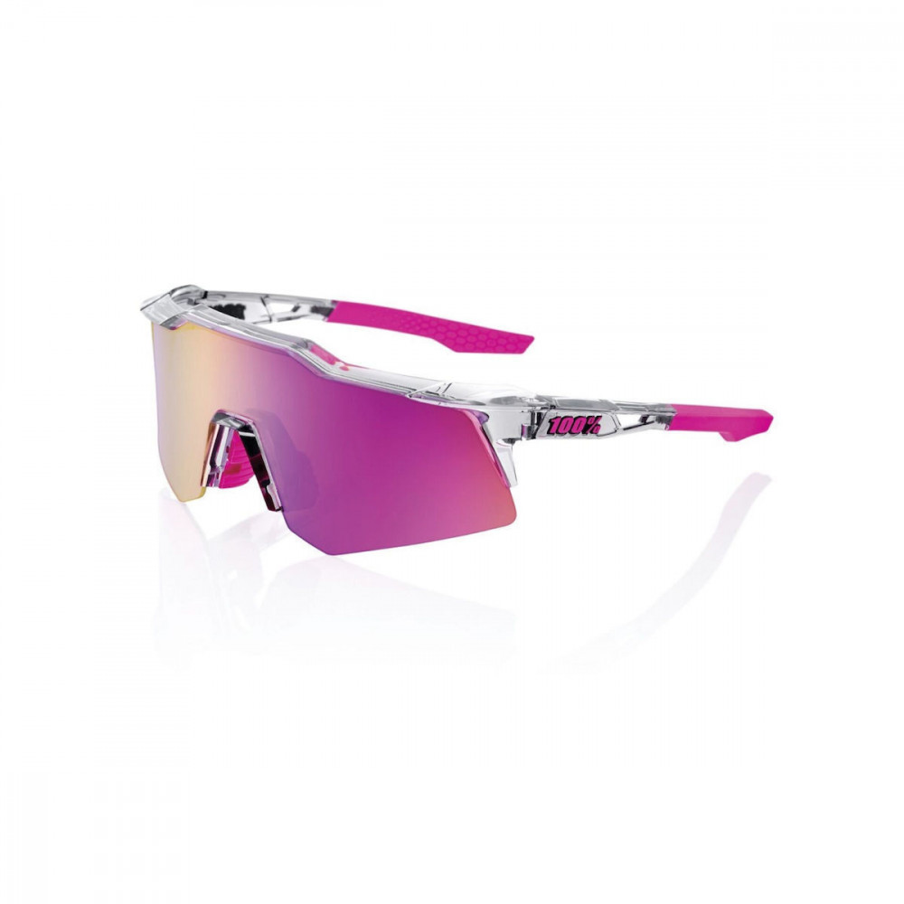 100% Speedcraft XS - Mirror Lens Tokyo Nights / Transl. Grey