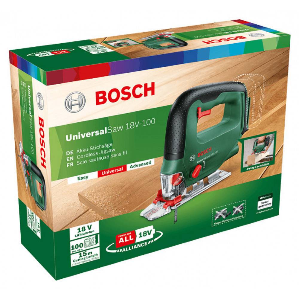 Bosch Σέγα UniversalSaw 18V-100 18V Χωρίς Μπαταρία