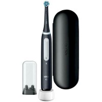 Oral-B iO Series 4 Ηλεκτρική Οδοντόβουρτσα με Χρονομετρητή, Αισθητήρα Πίεσης και Θήκη Ταξιδίου Matt Black