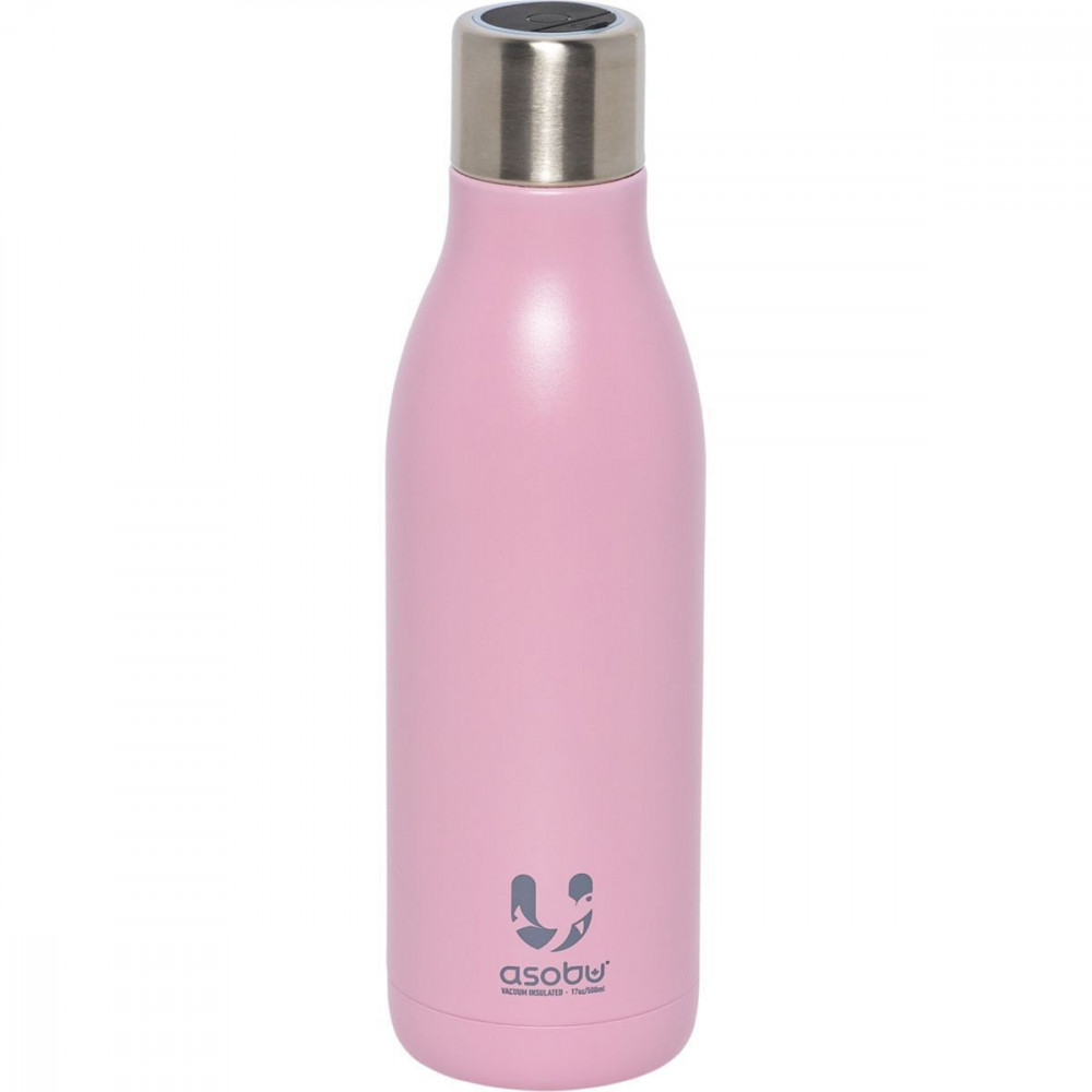 Asobu UV-Light Bottle Pink, 0.5 L