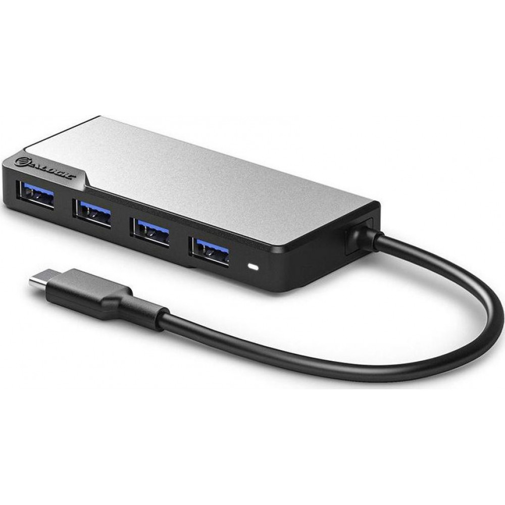 Alogic Fusion Swift USB-C 4-Port Hub Space Gray