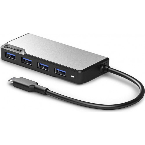 Alogic Fusion Swift USB-C 4-Port Hub Space Gray