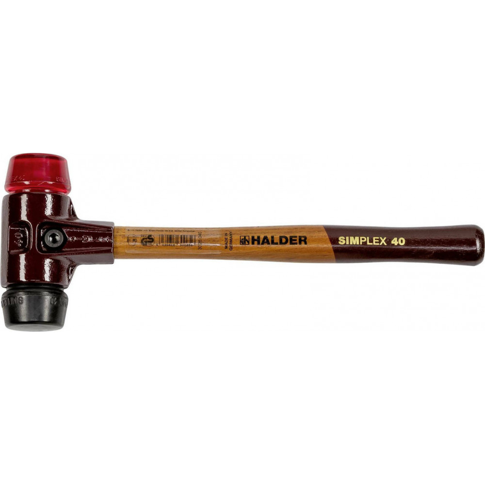 Halder SIMPLEX soft-face mallet 40 comp. rubber/plast. TE SIMPLE