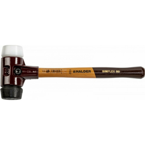 Halder SIMPLEX soft-face mallet 50 comp. rubber/plast. TE SIMPLE