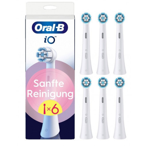 Oral-B iO Aufsteckbürsten Sanfte Reinigung 6er