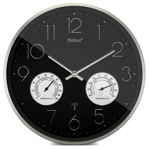Mebus 12988 radio wall clock with Thermo-Hygrometer