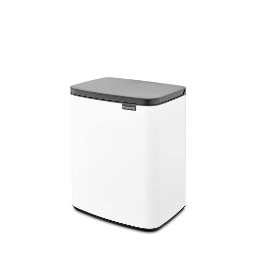 Brabantia Bo Κάδος Απορριμμάτων Πλαστικός Λευκός 12lt 1006633
