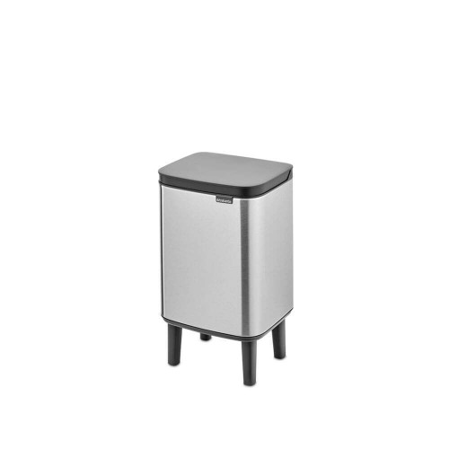 Brabantia Bo Small Hi Κάδος Απορριμμάτων Πλαστικός Ασημί 4lt 227103